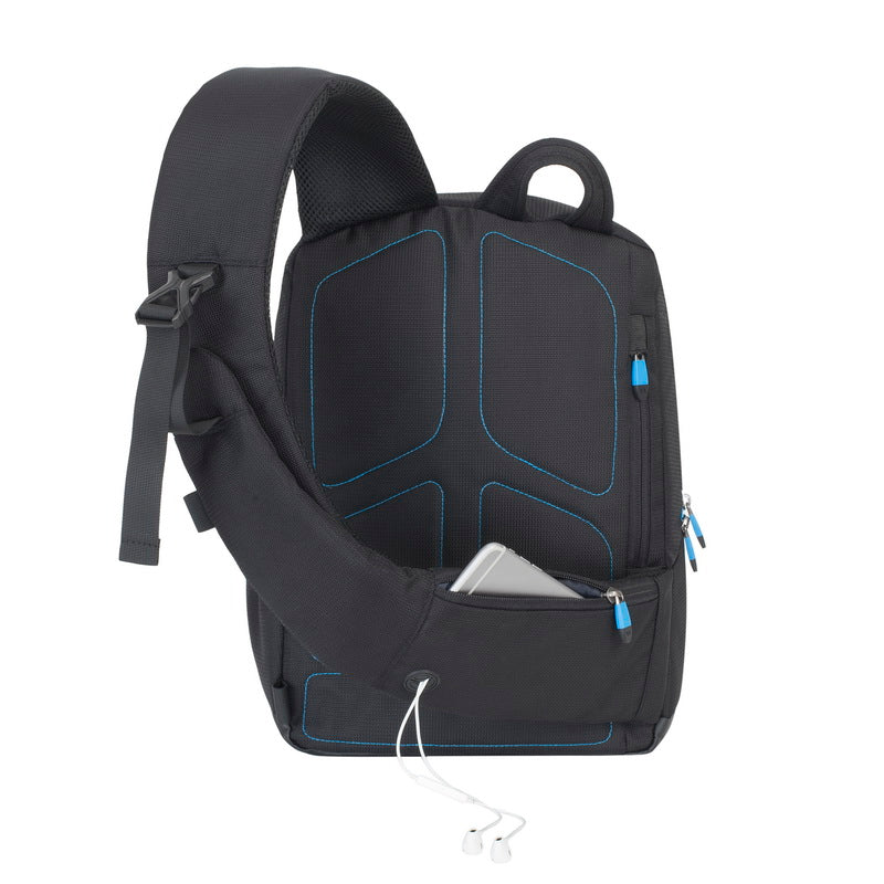 black Drone Slingbag medium for 13.3" laptop / 6,Drone sling bag black
