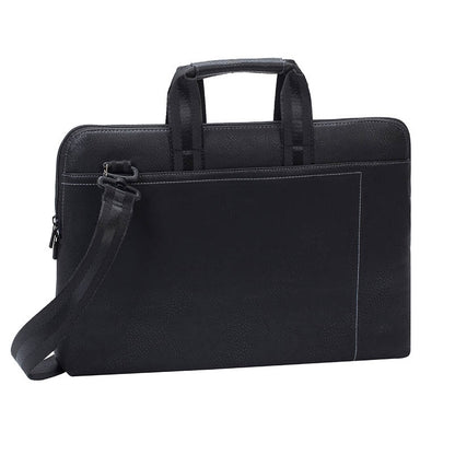 RivaCase 8930 (PU) Black Slim Laptop Bag 15.6"