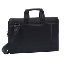 RivaCase 8930 (PU) Black Slim Laptop Bag 15.6