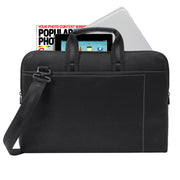RivaCase 8930 (PU) Black Slim Laptop Bag 15.6