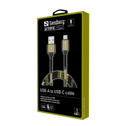 Sandberg USB-C Green Comouflage 1m