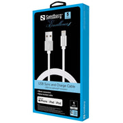 Sandberg Excellence Lightning 1m Silver