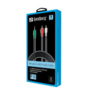Sandberg MiniJack-M-2xRCA-M 2m