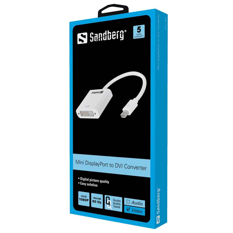 Sandberg Adapter Mini DisplayPort DVI