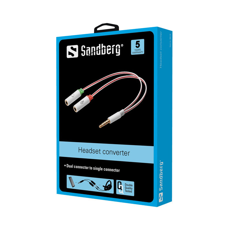 Sandberg Headset Converter Dual-Single