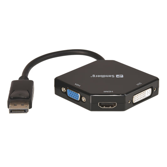 Sandberg,Adapter,DP,HDMI,DVI,VGA,509-11,Computer Accessories