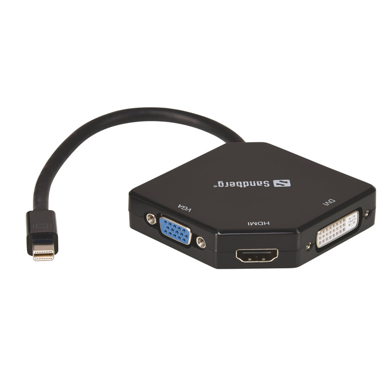 Sandberg,Adapter,MiniDP,HDMI,DVI,VGA,509-12,Computer Accessories