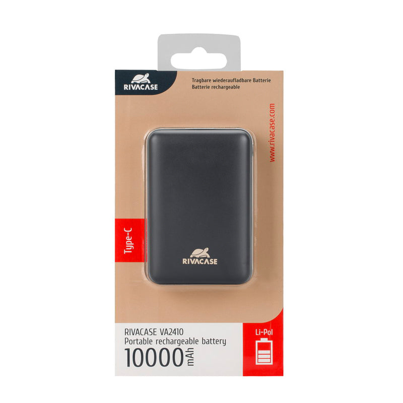 RivaCase VA2410 Portable Rechargeable Battery 10000mAh -Black